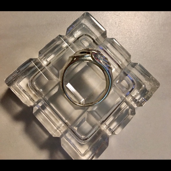 Sterling Silver Modern Faceted Amethyst Ring💟 - Picture 5 of 7